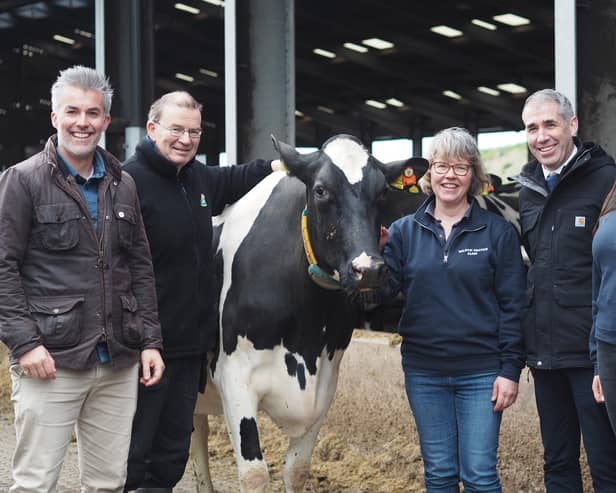 Dairy Farm visit with NFU and Mayor of York and North Yorkshire, David Skaith.