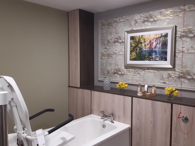 One of the assisted living bathrooms.