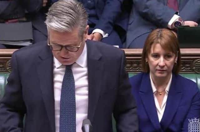 Prime Minister Keir Starmer responds to a question in Parliament about Whitby InterActive.