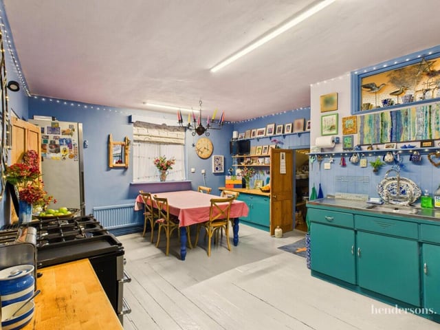 The spacious kitchen with diner.