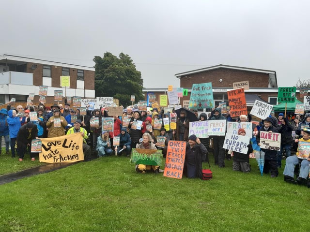 People made their voices heard at the Burniston anti-fracking demo