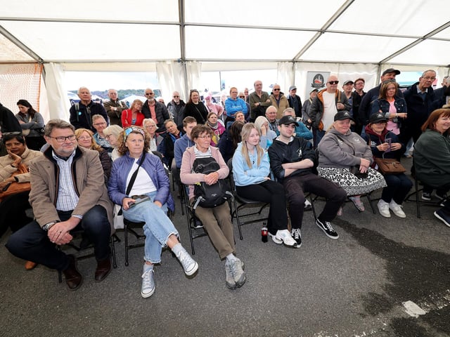 Enjoying the food demo. photo: Richard Ponter