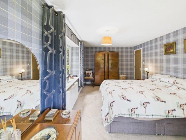 One of the property's three bedrooms.