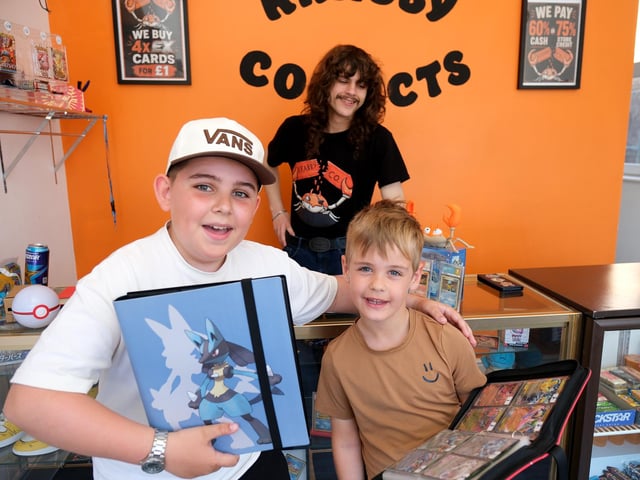 Happy customers enjoy a visit
