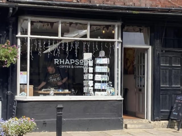 Rhapsody Coffee & Company is located on the High Street in Old Town.