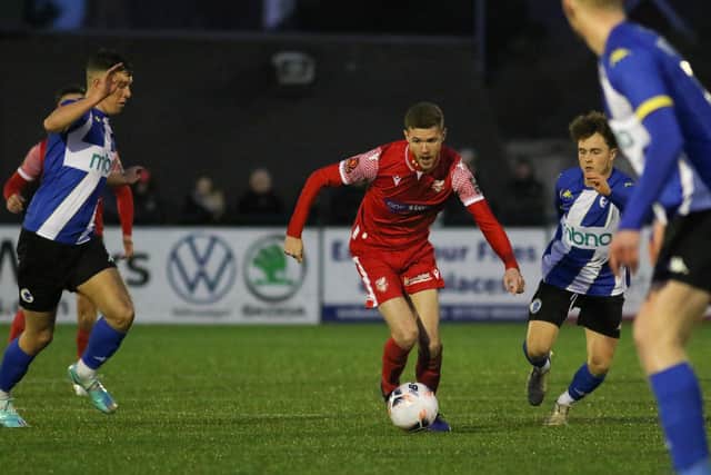 Kieran Glynn scored his first goal of the season and was man of the match in the 3-2 win for Boro at league leaders Darlington