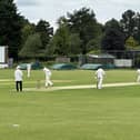 Pocklington CC in action during their win at home to North Cave CC.