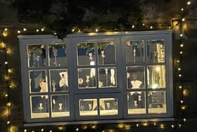Over 25 Hinderwell residents are taking part in the Christmas community project to create a real-life Advent calendar, illuminating a new window display each evening throughout December.