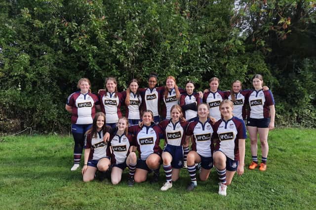 Scarborough RUFC Girls Under-16s impressed during the Sandal Festival.