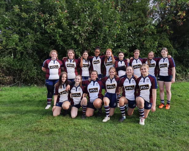 Scarborough RUFC Girls Under-16s impressed during the Sandal Festival.