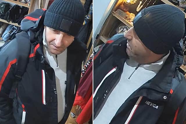 Police have asked that people contact them if they recognise the person pictured on these CCTV images.