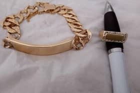 Police in Whitby are appealing to anyone who may have been offered a gold bracelet.