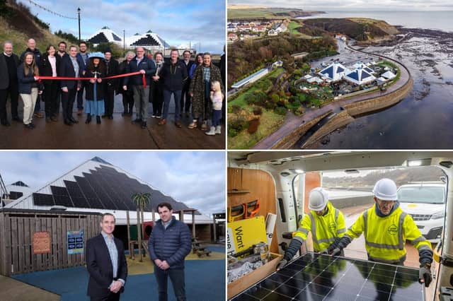 The unveiling of the new hi-tech solar panels on the roof of SEA LIFE Centre.