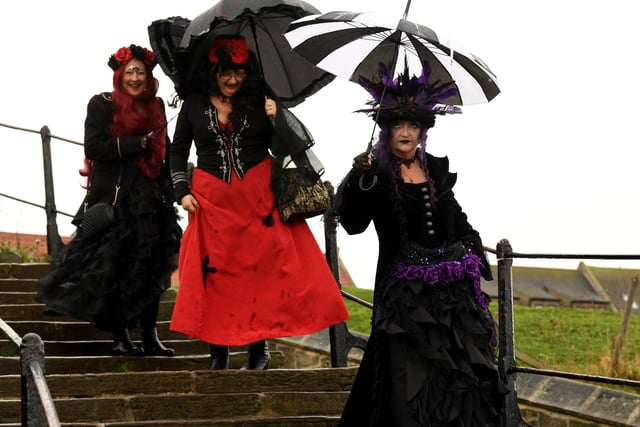 Whitby Goth Festival. . Picture by Simon Hulme 29th October 2022










