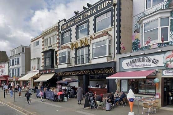 Papas Fish And Chips, Foreshore Road, Scarborough. Google Maps