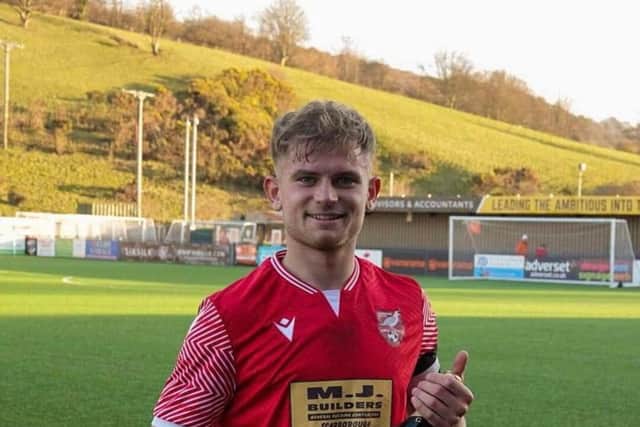 Boro Reserves man of the match Blake Drury