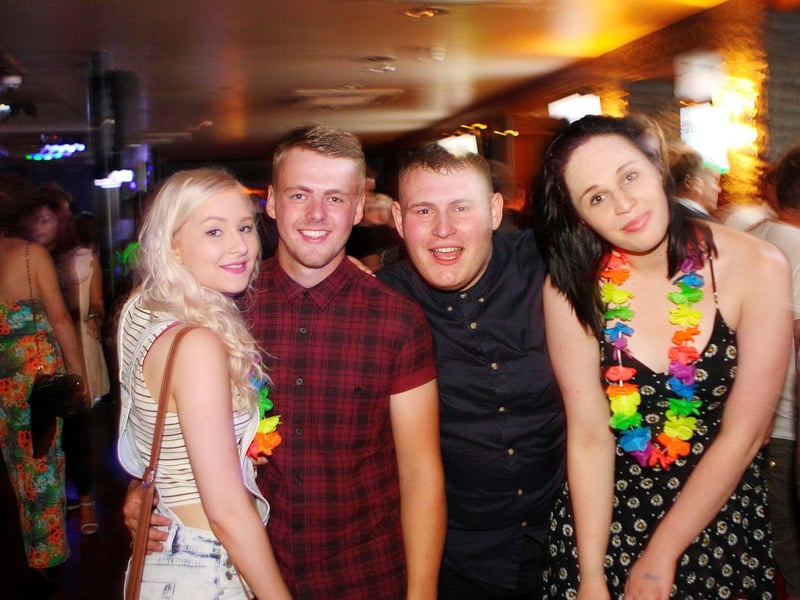 Amy, Josh, Andy & Jasmine in Blue Lounge.