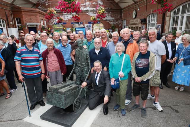 The idea for a book followed the YCCRP’s unveiling of their Barrow Boy statue at Bridlington station last year. Photo: Richard Ponter