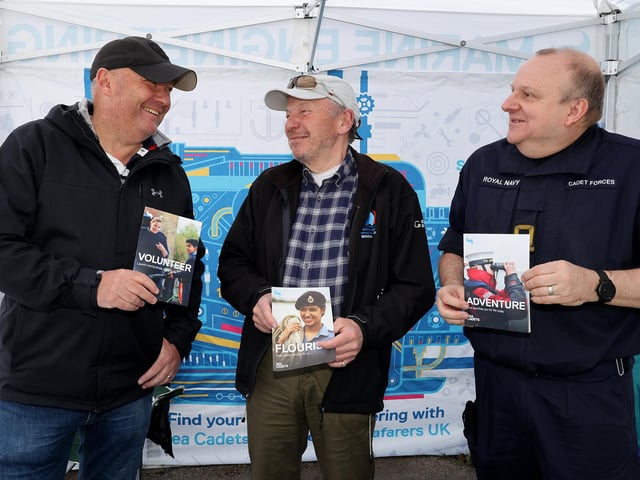 Raising the profile for the sea cadets. photo: Richard Ponter