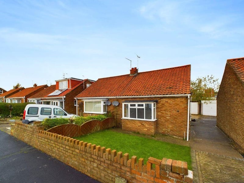 This one bedroom semi-detached bungalow is for sale with Hunters for £130,000.