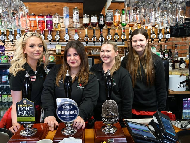 Staff at Middle Earth Tavern, Whitby. photo: Richard Ponter