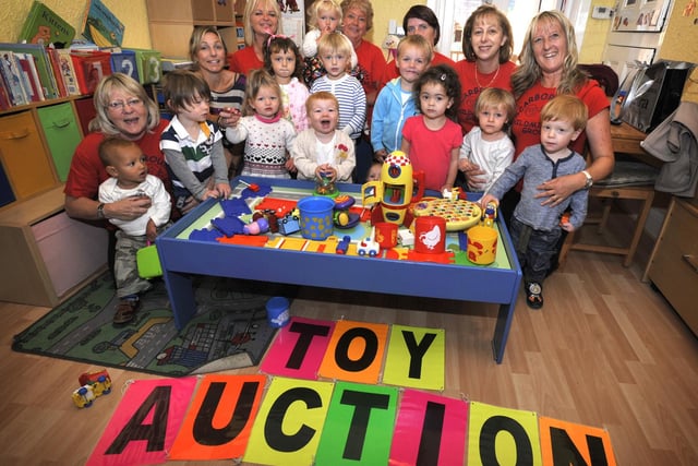 The staff and children of the Scarborough Childminders Group look forward to their annual toy auction.