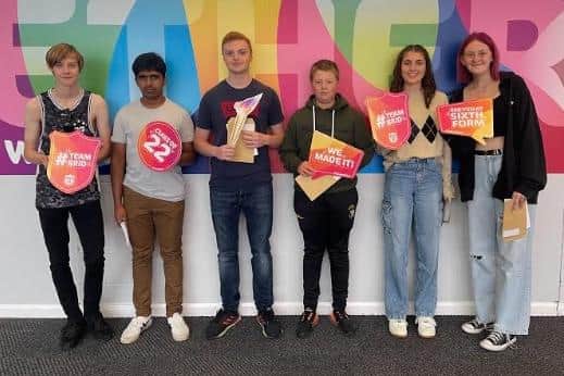 Bridlington School GCSE students.