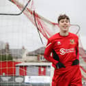 Cameron Blackburn in action for Bridlington Town U19s. Photos by TCF Photography