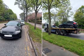 This vehicle was towed away after causing an obstruction to other drivers on Filey Road, Scarborough.