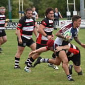 Tom Makin scored the opening try in the win for Scarborough RUFC at Pocklington RUFC PHOTO BY PAUL TAIT