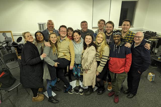 The cast of Kinky Boots - the musical is on at Scarborough Spa