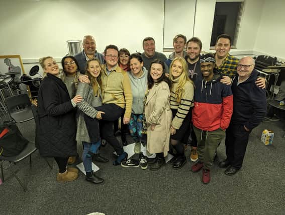 The cast of Kinky Boots - the musical is on at Scarborough Spa