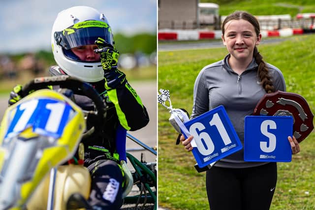 Gracie Thompson is 14 and goes to Bridlington school, as well as taking the UK karting world by storm. Photo credit: Gracie Thompson.
