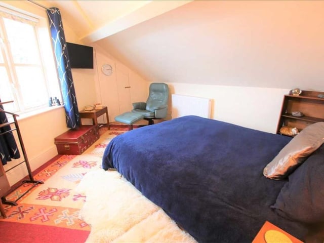 The main double bedroom has a sea view.
