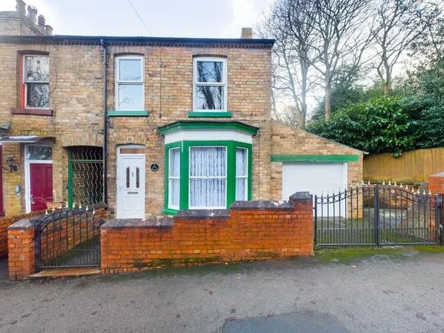 This four bedroom and one bathroom end terrace house is for sale with Hunters with offers over £200,000