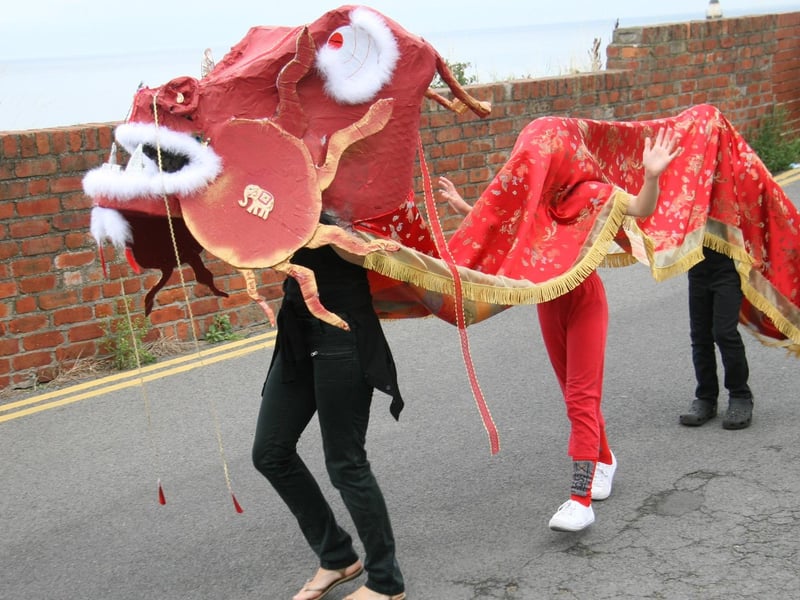 Chinese dragon in the regatta fancy dress.
w093505xx