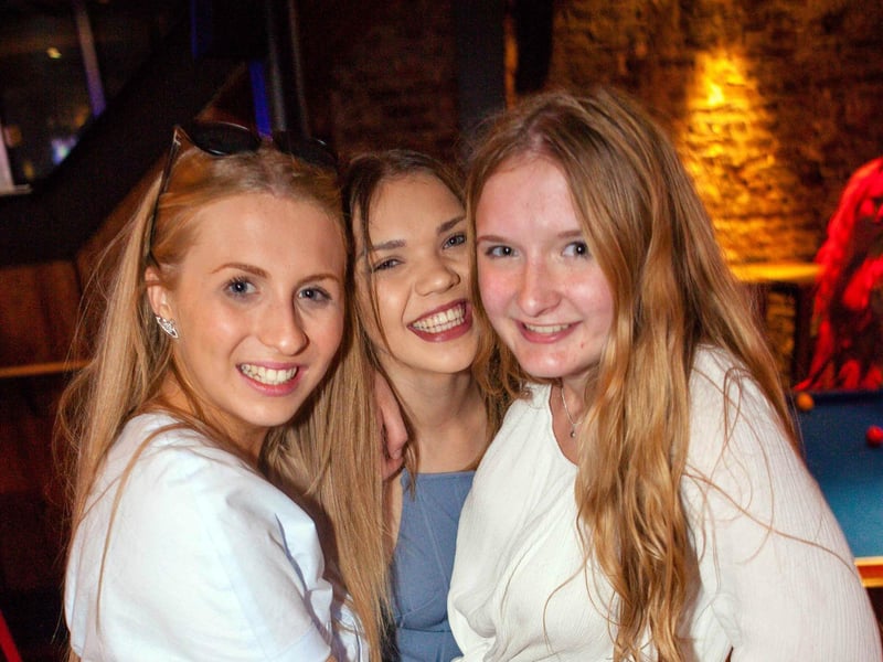 Girl's night out...Charlotte, Emily & Jade in Blue Lounge