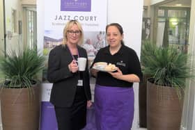 Liz Jones, Registered Retirement Living Manager, with Hannah Sykes, Chef.