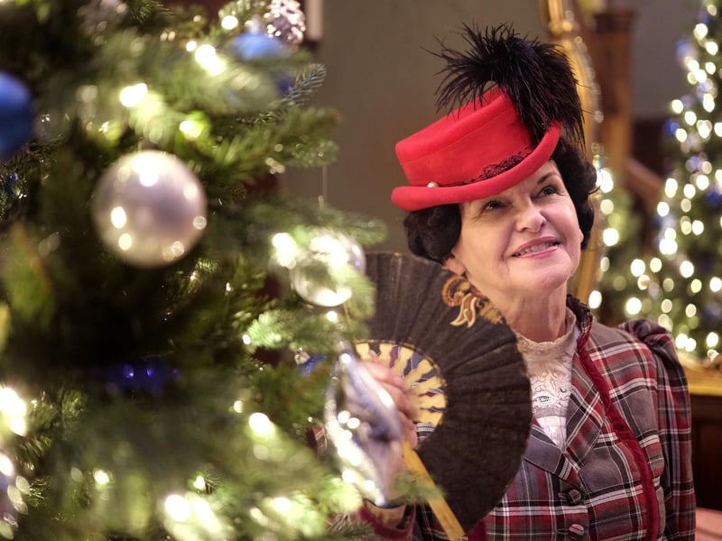 Lucrezia enters the hallway ready for afternoon tea. picture: Richard Ponter