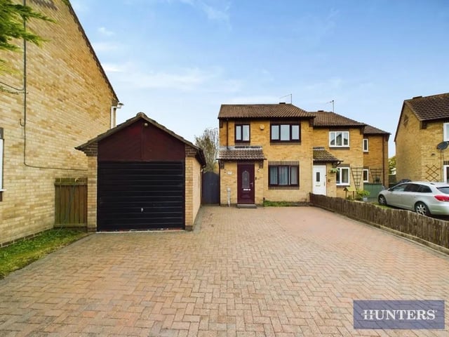 This three bedroom and one bathroom semi-detached house is for sale with Hunters with a guide price of £190,000.