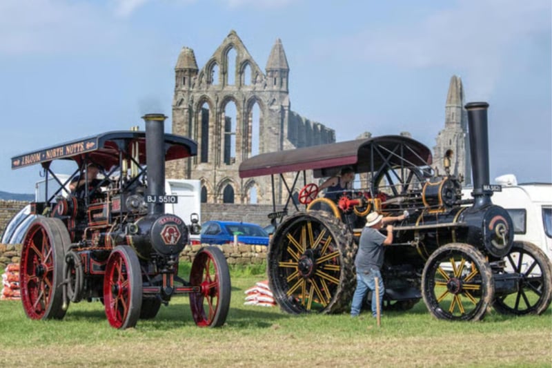 Whitby Traction Engine Rally will be held next to the iconic ruins of the Abbey  from August 1 until August 3. The Whitby Traction Engine Rally boasts a spectacular live stunt show. Expect dancers, musicians, entertainers, and a fireworks display on Saturday evening. This traditional steam fair is an excellent choice for families. You will enjoy various activities and events, including tractor pulling, classic cars, arts and crafts, and a funfair. There are also many tasty food stalls offering something for everyone.