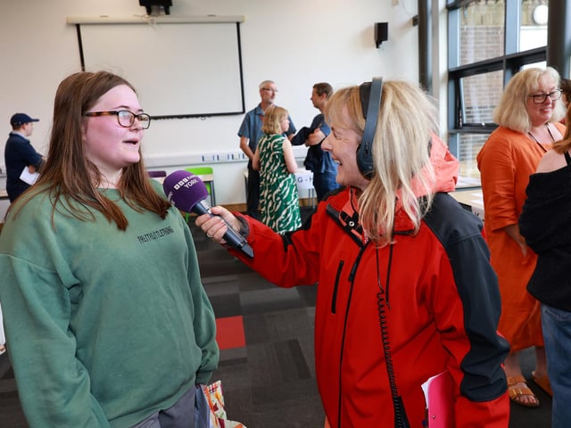 Students interviewed by the press.