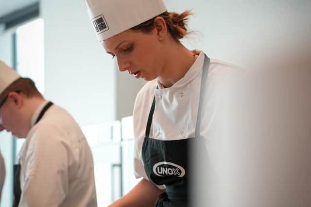 Rising culinary star Ruby Goodens of East Riding College, Bridlington campus.