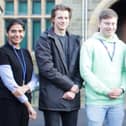 The Principal Asma Shaffi with Bradley Sills, Adam Tiling and Lauren Hinton, Oxbridge students. Submitted image