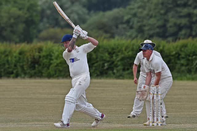 Jordan Wharton's 28no steered Sherburn to victory against Scalby 2nds. Photo by Simon Dobson