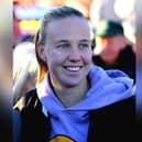 England footballer Beth Mead, pictured at Whitby's Boxing Day dip while back home for Christmas.
picture: Brian Murfield