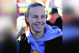 England footballer Beth Mead, pictured at Whitby's Boxing Day dip while back home for Christmas.
picture: Brian Murfield