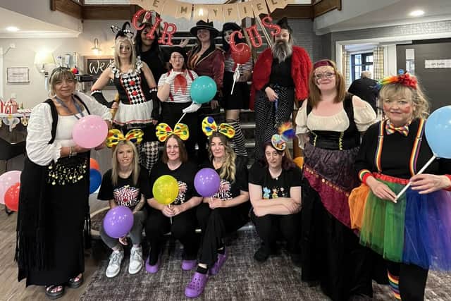 Third anniversary celebrations at The Mayfield Care Home in Whitby.