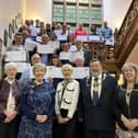 Mayor’s fund recipients with (front left to right) committee members Cllr David Jeffels, Cllr Jane Mortimer, Kate Tate, Cheryl Siddons, the Mayor of the Borough of Scarborough Cllr Eric Broadbent and Mayoress Lynne Broadbent.