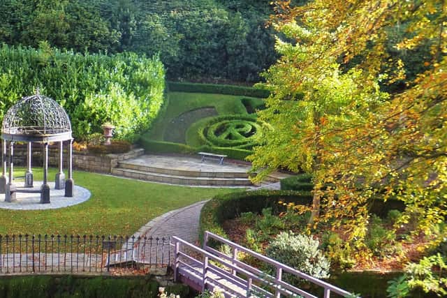 The neatly manicured grounds of Raithwaite Sandsend.